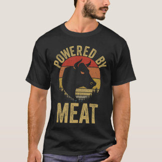 ヴィンテージ パワード バイ ミート カーニボア ミートイーター フレン Tシャツ