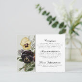 ヴィンテージ パンジー 受け付けカード エンクロージャーカード (スタンド正面)