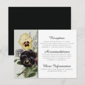 ヴィンテージ パンジー 受付カード エンクロージャーカード (正面/裏面)