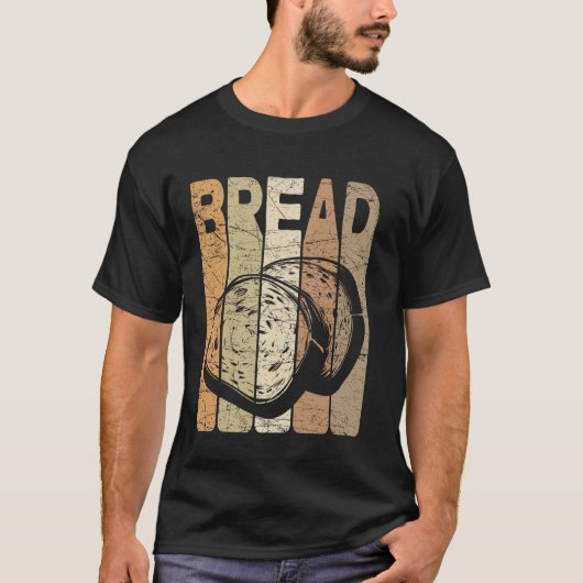 ヴィンテージ パン パン作り レトロ パン職人 Tシャツ (正面)
