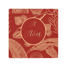 ヴィンテージ パーソナライズド ナーサリー レッド ホワール