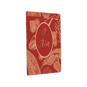 ヴィンテージ パーソナライズド ナーサリー レッド ホワール メタルプリント (3/4)