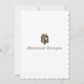 ヴィンテージ パーソナライズ フラット クリスマス カード (裏面)