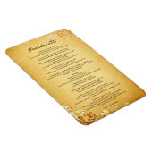 ヴィンテージ・パーチメント上のDesiderata "Desired Things" マグネット (右側)