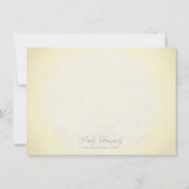 ヴィンテージ・パーチメント紙風のデザインの「Save the Date」 セーブザデート (裏面)