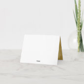 ヴィンテージ パーチメント フラワー ウェディング サンクス カード (裏面)