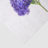 ヴィンテージ パープル アジサイ 花 フラワー 薄葉紙 (詳細)