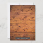 ヴィンテージ パープル カー クラシック バースデー インビテーション (裏面)