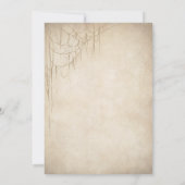 ヴィンテージ パープル キャンディ スカル 大人 ハロウィンパーティー 招待状 (裏面)