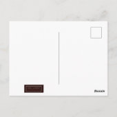 ヴィンテージ パープル フローラル おめでとう ポストカード (裏面)