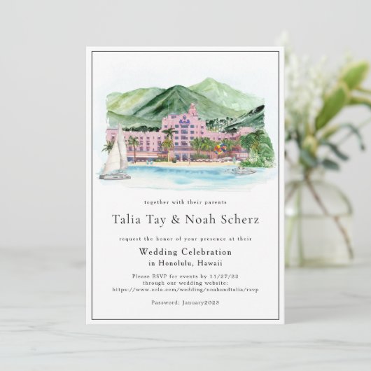 ヴィンテージ パームズ | ハワイアン ウェディング アイテナリー (スタンド正面)