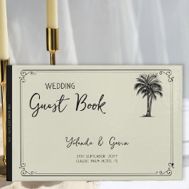 ヴィンテージ パームツリー ウェディング ゲストブック