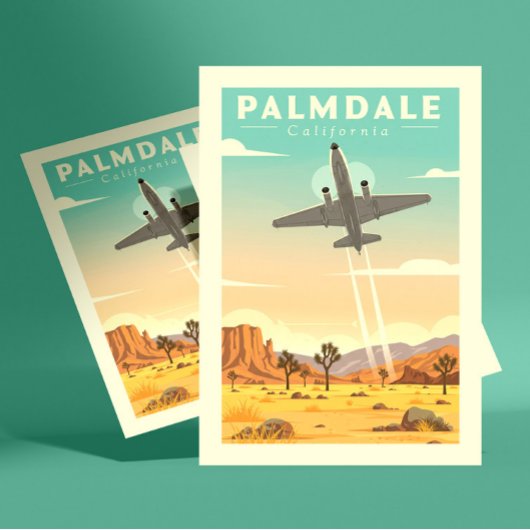 ヴィンテージ パームデール カリフォルニア ポストカード