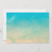 ヴィンテージ パーム ツリー ウェディング 招待状 (裏面)