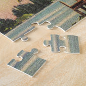 ヴィンテージ パーム ツリー レトロ ジグソーパズル (側面)