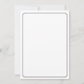 ヴィンテージ ヒゲ 紳士淑女 結婚式招待状 招待状 (裏面)