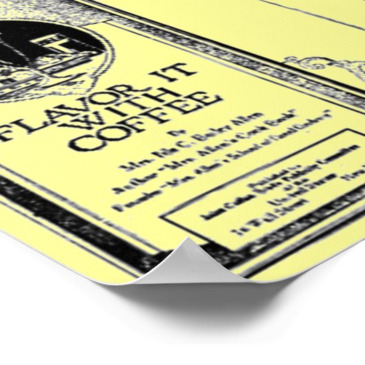 「ヴィンテージ&ヒストリックコーヒー小冊子メドレー」 ポスター (角)