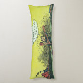 ヴィンテージ「ヒッピーランド」抱き枕 ボディピロー (裏面 (縦))