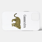 ヴィンテージ ヒョウ チーター 水玉 猫 ドローイング Case-Mate iPhoneケース (裏面 (横))