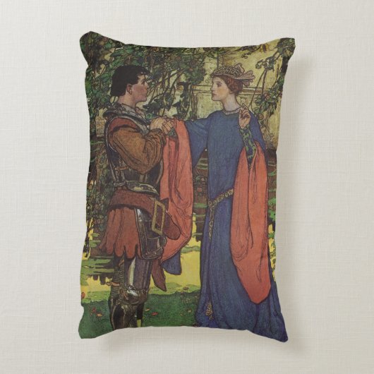 ヴィンテージ ヒーロー プリンス ナイト シャイニング アーマー プリンセス アクセントクッション (裏面(縦))