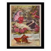 ヴィンテージ ビクター クローバー マシン 広告 ポスター (正面)