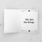 ヴィンテージ、ビクトリアンな女の子。 誕生日 カード (内部)