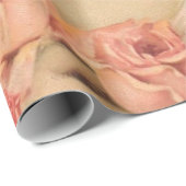 ヴィンテージ。 ビクトリアンな女性および鳥かご ラッピングペーパー (ロールコーナー)