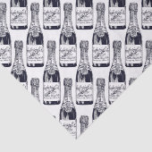 ヴィンテージ/ビクトリアンシャンパンボトル版木、銅版、版画 薄葉紙 (詳細)