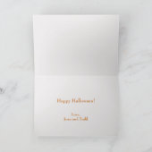 ヴィンテージ ビクトリアン かわいい少女とカボチャのカスタム シーズンカード (内部)