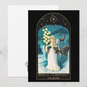 ヴィンテージ ビクトリアン クリスマス ホリデー カード (正面/裏面)