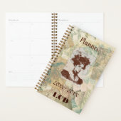 ヴィンテージ、ビクトリアン-スタイル。魅力的プランナー プランナー手帳 (ディスプレー)