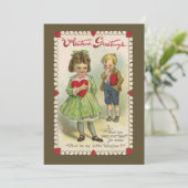 ヴィンテージ ビクトリアン バレンタインデー, 内気な子供たち シーズンカード (スタンド正面)