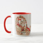 ヴィンテージ ビクトリアン バレンタインデー, 花の車 マグカップ (左)