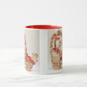 ヴィンテージ ビクトリアン バレンタインデー, 花の車 マグカップ (中央)