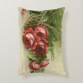 ヴィンテージ ビクトリアン フラワーズ, 赤いバラ アクセントクッション (正面(垂直))