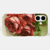 ヴィンテージ ビクトリアン フラワー、赤いバラ Case-Mate iPhoneケース (裏面 (横))
