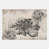 ヴィンテージ ビクトリアン ラッピングペーパーシート (正面3)