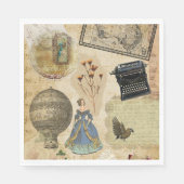 ヴィンテージ ビクトリアン ロマンティック ペーパーナプキン スタンダードランチョンナプキン (正面)