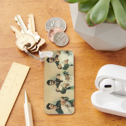 ヴィンテージ ビクトリアン 父の日、トリプル誕生！ キーホルダー (デスク)