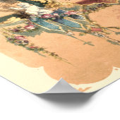 ヴィンテージ ビクトリア時代 1860年 商事カレンダー ポスター (角)