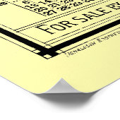 ヴィンテージ ビクトリア時代 1880 年 スプール カレンダー ポスター (角)