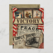 ヴィンテージ「ビクトリー」 WWIスクラップブックポストカード ポストカード (正面/裏面)