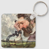 ヴィンテージ ビジネス、アレクサンダー グレアム ベル 電話 キーホルダー (裏面)