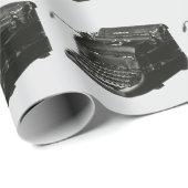 ヴィンテージ ビジネス アンティーク オフィス マニュアル タイプライター ラッピングペーパー (ロールコーナー)