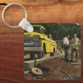 ヴィンテージ ビジネス アーキテクト 建設請負業者 キーホルダー (正面)