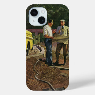 ヴィンテージ ビジネス アーキテクト 建設請負業者 iPhone 15ケース