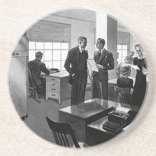 ヴィンテージ ビジネス、エグゼクティブ ビジネス オフィス コースター (正面)