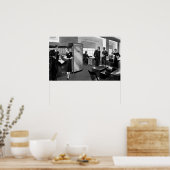 ヴィンテージ ビジネス、エグゼクティブ ビジネス オフィス ポスター (キッチン)