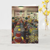 ヴィンテージ ビジネス スーパーマーケット、食品と飲料 カード (黄色い花)