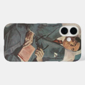 ヴィンテージ ビジネス トラベル、飛行機での読書 Case-Mate iPhoneケース (裏面 (横))